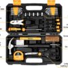 DEKO Tool Kit Set Box 62 Piece Home Repair DIY Tools Basic Hand Toolbox Sets for Home