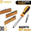 DEKO Tool Kit Set Box 62 Piece Home Repair DIY Tools Basic Hand Toolbox Sets for Home